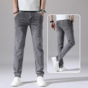 Retro Thin Jeans Straight Loose Casual Trousers Men