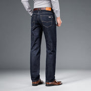 Loose Straight Business Washed Jeans